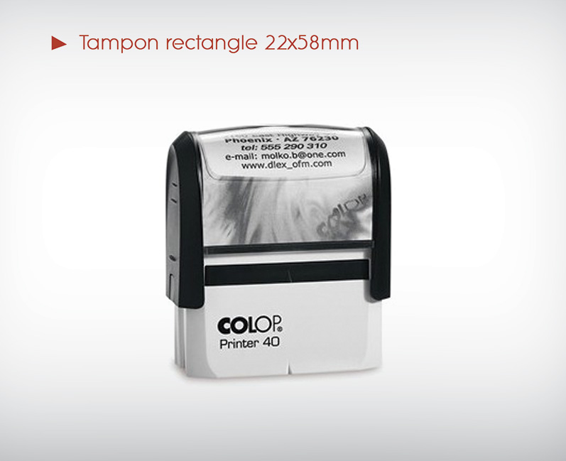 Tampons encreurs 22x58mm